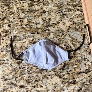 Gray Face Mask with Black Straps